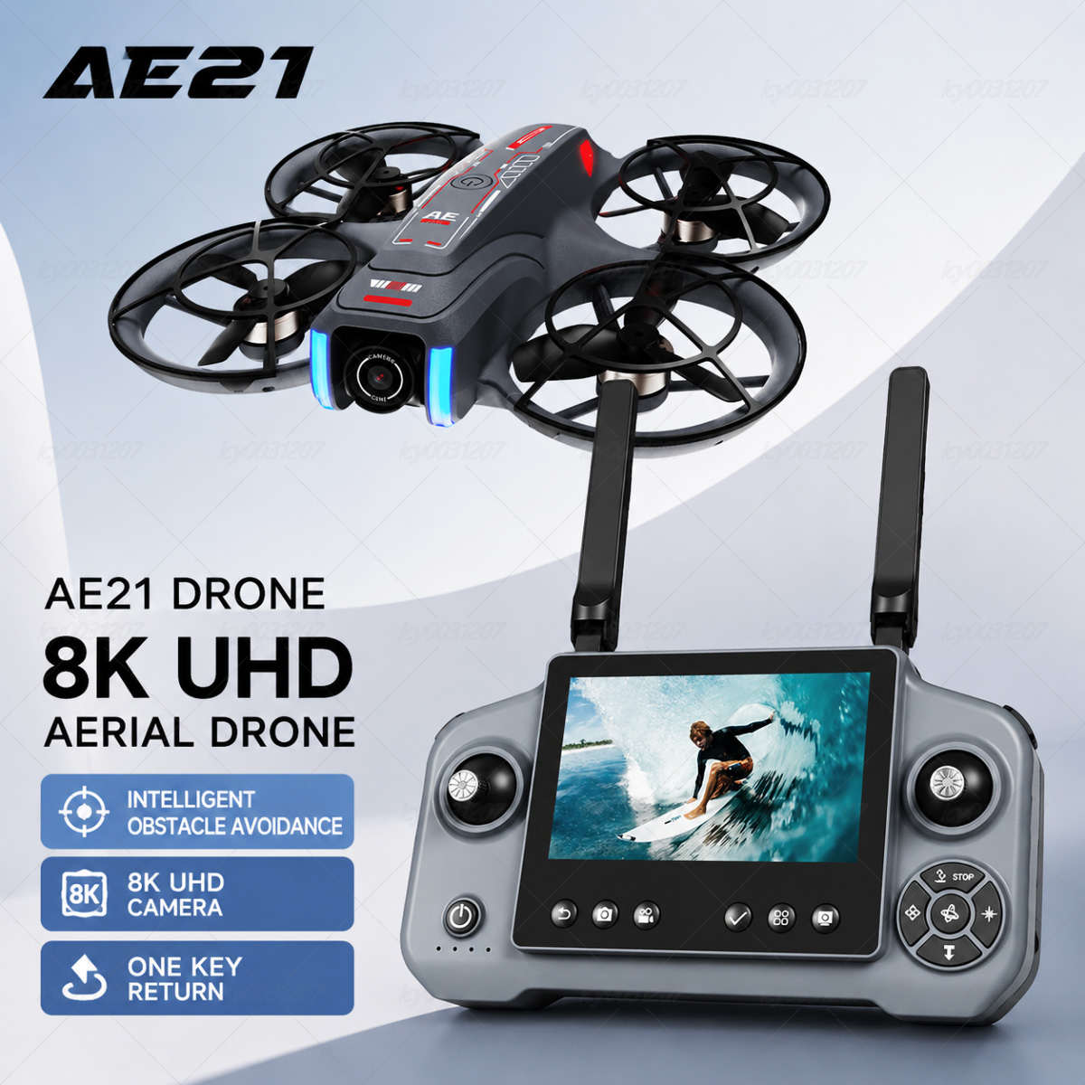 Drone Video Production - 새로운 AE21 미니 8K FPV 드론