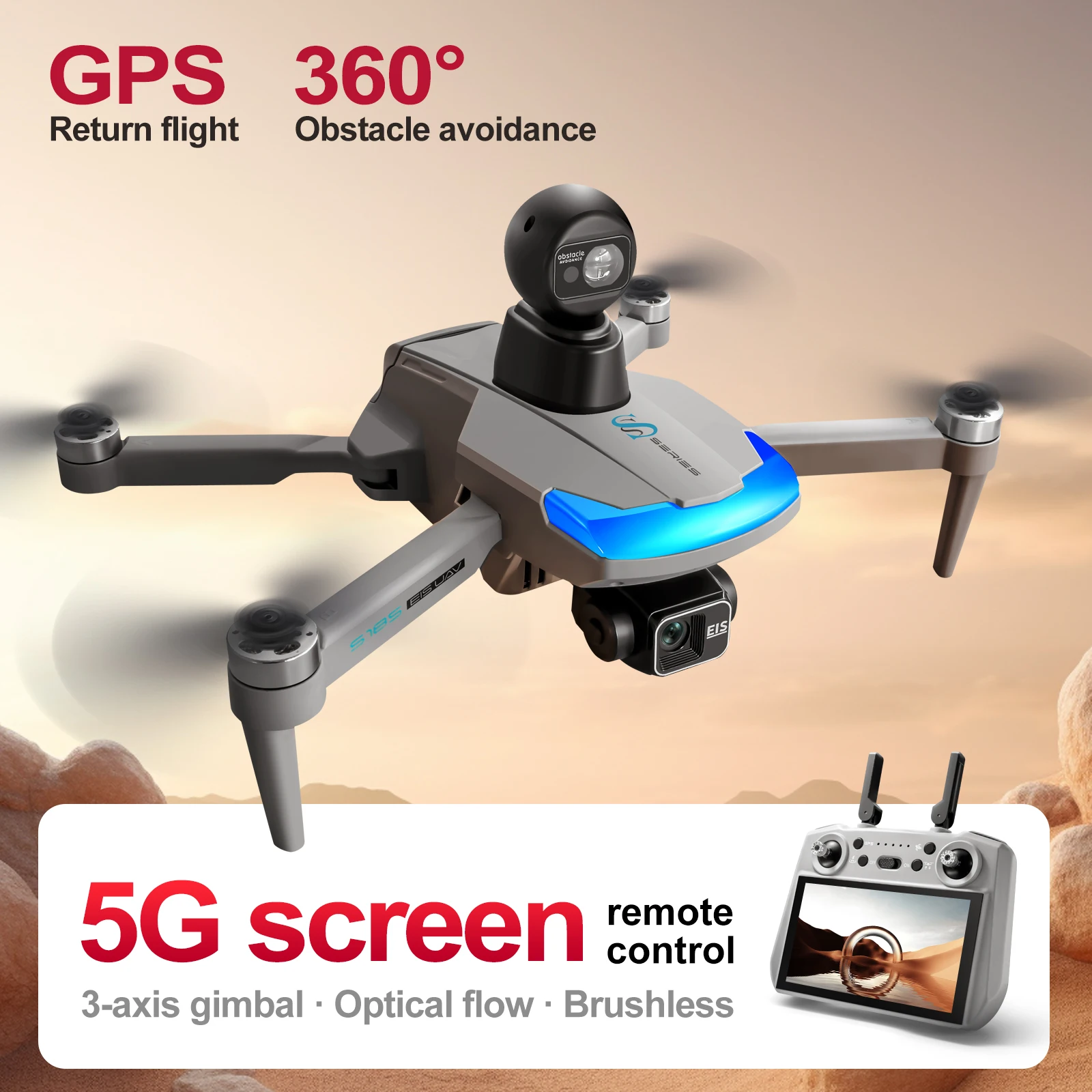 S185 전문 드론 2.7K HD 듀얼 카메라 터치 스 - Drone Multispectral 리뷰 및 가격