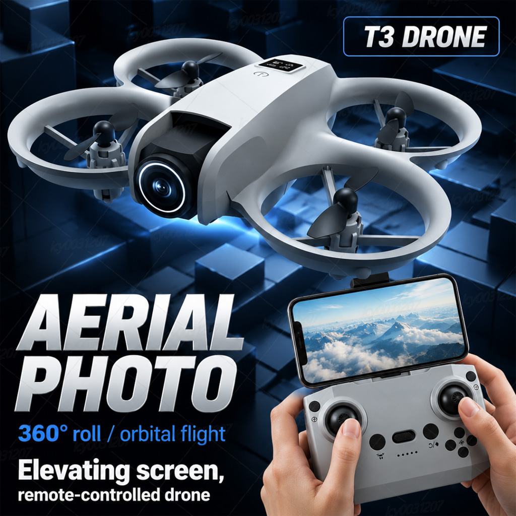 NEW T3 미니 8K 드론 듀얼 카메라 WiFi FP - Drone Video Production 리뷰 및 가격