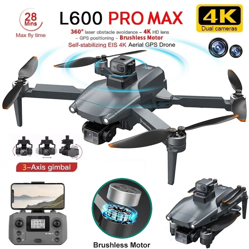 L600 PRO MAX GPS 드론 전문 4K 3축 P - Drone Aerial Photography 리뷰 및 가격